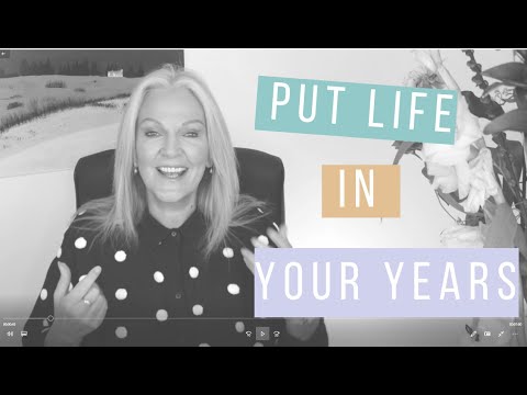 It’s not the years in your life…