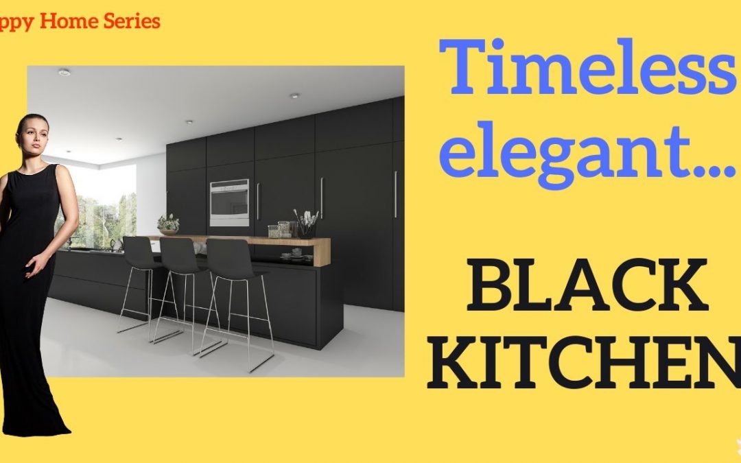 Black kitchen:  Before and after